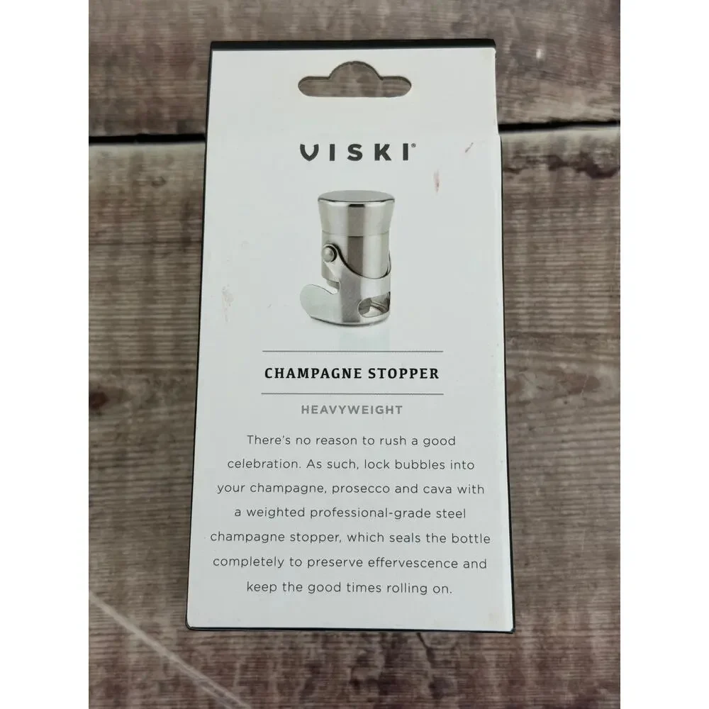 Viski Heavyweight Stainless Steel Champagne Stopper